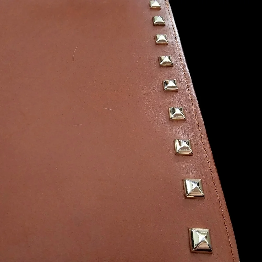 Rebecca Minkoff Kerry Leather Studded Pouch Clutch Carry All